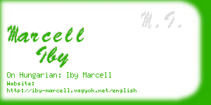 marcell iby business card